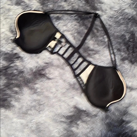 Victoria secret nude black  polka dots lace bra - Picture 5 of 11